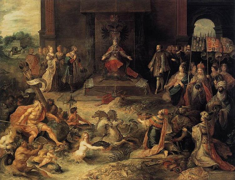 Frans Francken II Allegory on the Abdication of Emperor Charles V in Brussels